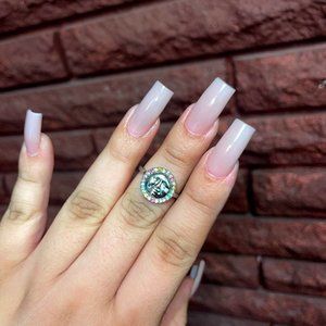 Kirks Folly Set of 2 Seaview Metallic Moon Stack Rings